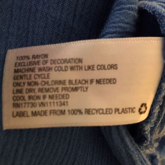 Lilly Pulitzer Bluebell Tunic Top Womens Sz S Palm Beach Embroidered Gauze Boho - Picture 11 of 11